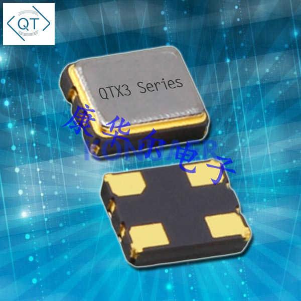 QTX333A25.0000B15TM,Quarztechnik夸克有源晶振,QTX3贴片振荡器