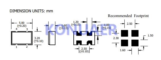 QCUO-3ATA1T-10.000,QVS贴片晶振,QCUO有源石英振荡器